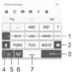 Write message The I On . . ABC DEF ? GHJ JKL MND ! 1 PQRS TUV WXYZ -2 3 4 5 6 7