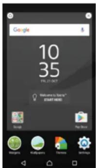 SONY Xperia Z5 Premium Dual - Volets de l'écran d'accueil - 1