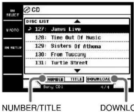 SONY STRDA7ES - Select CD player in the RM SELECT screen. - 1