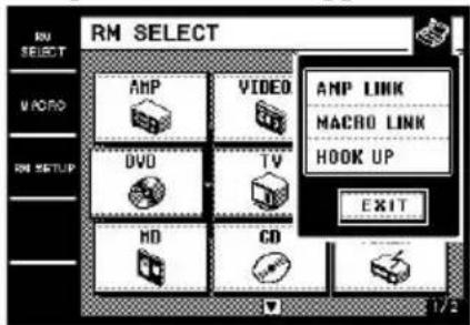 SONY STRDA7ES - Touch The pull-down menu appears. - 1