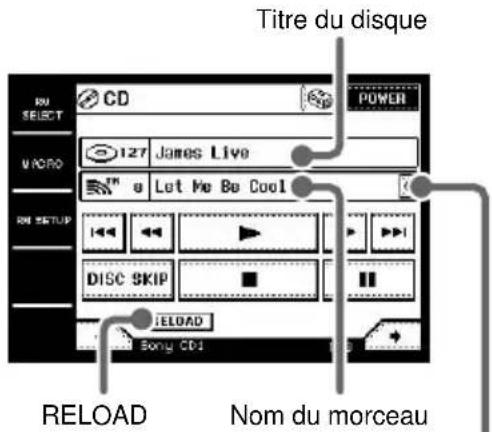 SONY STRDA7ES - Sélectionnez le lecteur CD ou la platine MD sur l'écran RM SELECT. - 1