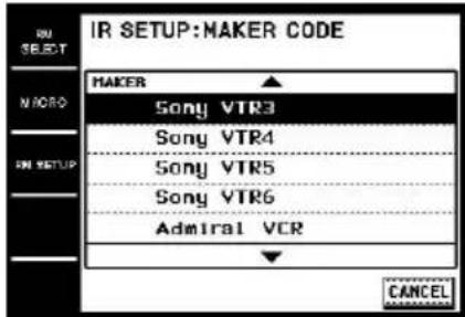SONY STRDA7ES - Select the component category ("VCR" for example). - 1