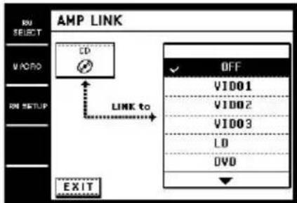 SONY STRDA7ES - Touch AMP LINK in the pull-down menu. - 1
