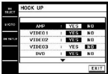 SONY STRDA7ES - Touch HOOK UP in the pull-down menu. - 1