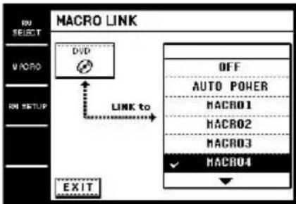 SONY STRDA7ES - Sélectionnez la macro (par exemple "MACRO4") qui doit être reliée à la commande (appareil). - 1