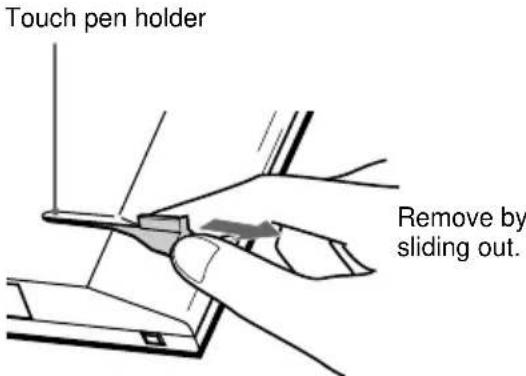 SONY STRDA7ES - Remove the touch pen. - 1