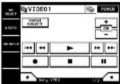 SONY STRDA7ES - Touchez la commande (appareil) que vous pouvez enregistrer (par exemple "VIDEO1") - 1