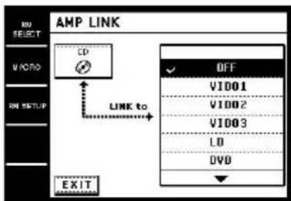 SONY STRDA7ES - Touchez AMP LINK dans le menu déroulant. - 1