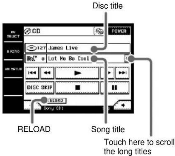 SONY STRDA7ES - Select the CD player or MD deck in the RM SELECT screen. - 1