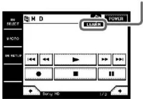SONY STRDA7ES - Touch LEARN in the pull-down menu. - 1