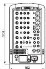 YAMAHA Stagepas 400BT - Dimensions - 9