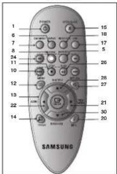 SAMSUNG DVDD360K - Telecommande - 1