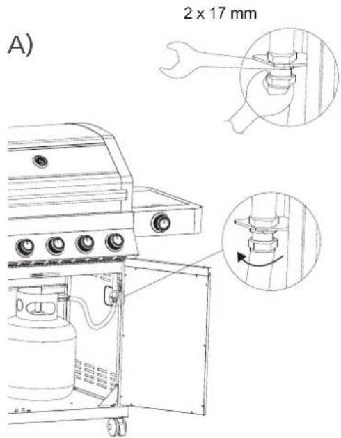 Rösle BBQ Station Videro G3S - Montage von Schlauch und Druckregler - 2