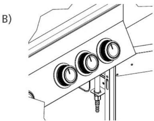 Rösle BBQ Station Videro G3S - Montaggio del tubo flessibile e del regolatore di pressione - 3