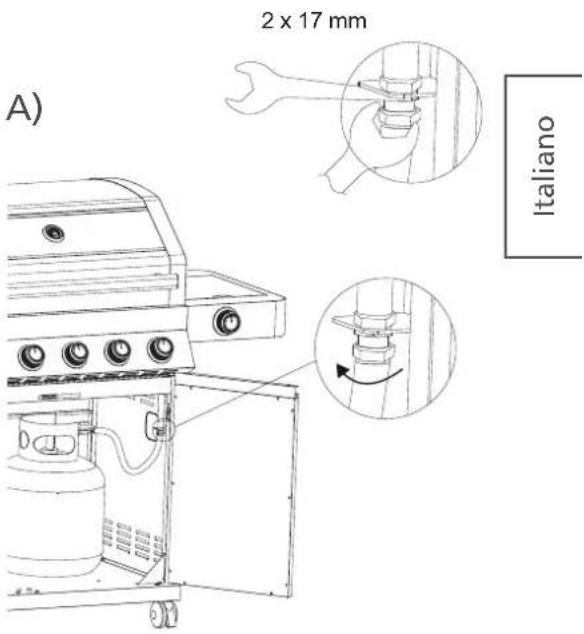 Rösle BBQ Station Videro G3S - Montaggio del tubo flessibile e del regolatore di pressione - 2