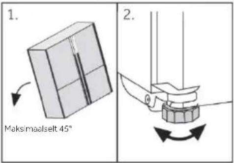 HAIER HTF520IP7 - Seadmetsentreerimine ja niveleerimine - 1