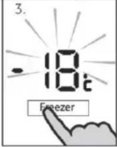 HAIER HTF520IP7 - Temperatur für Kühlschrank einstellen - 4