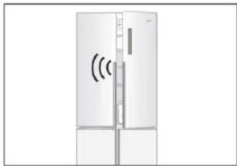 HAIER HTF520IP7 - Durvju atversanas bridinajuma signals - 1