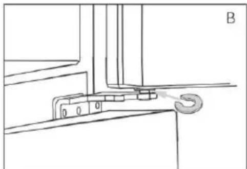 HAIER HTF520IP7 - A) Použitie nastavitelhych nožičiek - 1