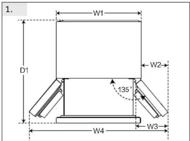 HAIER HTF520IP7 - Raccomandazioni di spazio - 1