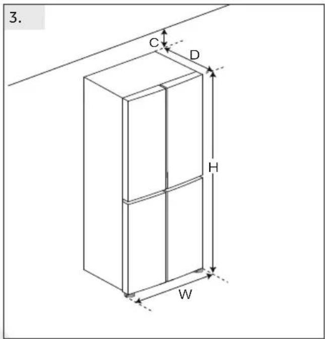 HAIER HTF520IP7 - Espace recommandé - 3