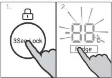 HAIER HTF520IP7 - Réglez la température du réfrigérateur - 1