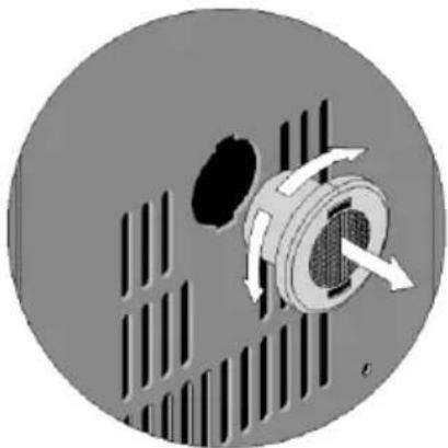 HOOVER HWCB 15 - Vervanging van de koolstofffilter - 1