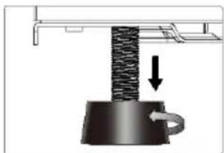 HOOVER HWCB 15 - Sistemare l'altezza e il livellamento della cantinetta - 3