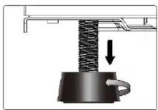 HOOVER HWCB 15 - Anpassen der Höhe und Aufstellen des Weintemperierschranks in der Waage HWCB 15, HWCB 30, HWCB 60, HWCB 60D - 3