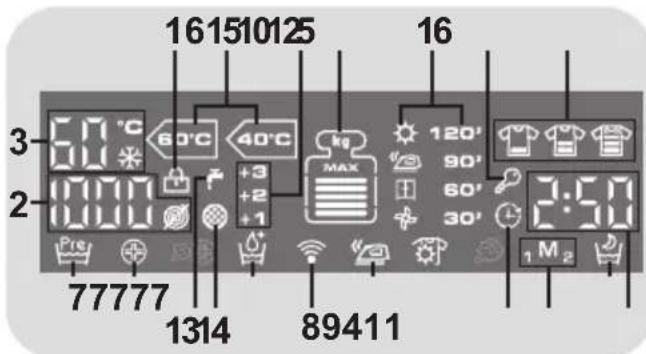 HOOVER WDMT 4138AH1S - Digitale Display - 1