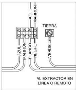 WOLF VW30B - CABLEADO DEL EXTRACTOR EN LÍNEA/REMOTO - 2