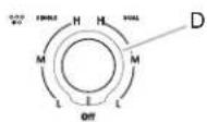 KITCHENAID KCES550HBL - PARTS AND FEATURES - KNOB CONTROLS - 4