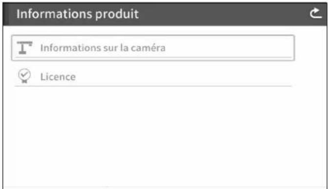 Elmo TT12F - Menu Informations sur le produit - 1