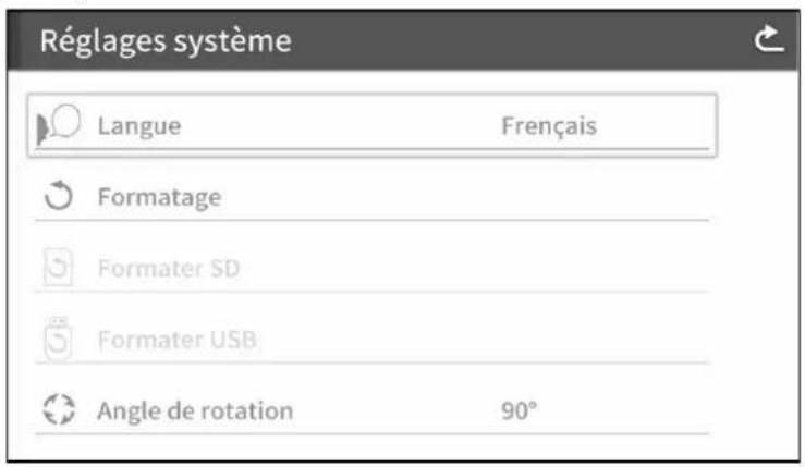 Elmo TT12F - Menu Paramètre système - 3