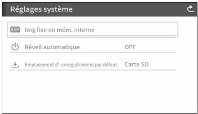 Elmo TT12F - Menu Paramètre système - 4