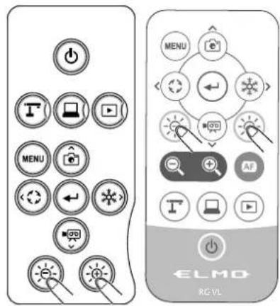 Elmo TT12F - glage de la luminosité - 1