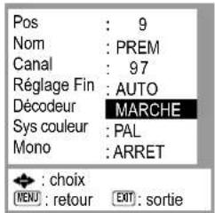 PANASONIC NVMV16S - Régler le canal sur celui du décodeur - 2