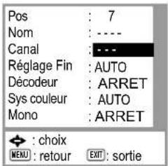 PANASONIC NVMV16S - Réglages manuels - 2