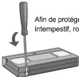 PANASONIC NVMV16S - Protection anti-effacement de cassettes - 1