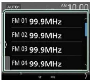 KENWOOD DNR476S - Sélection des préseLECTIONs - 2