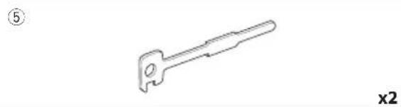 KENWOOD DNR476S - Accessoires fournis pour l'installation - 5
