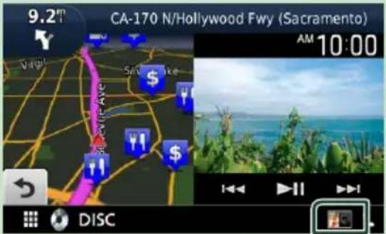 KENWOOD DNR476S - Contrôler l'audio depuis l'écran de navigation - 5