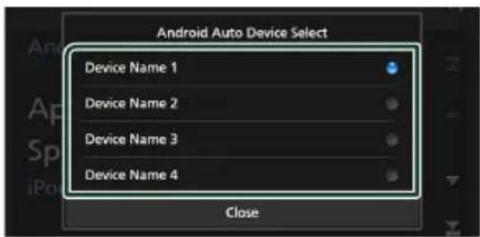 KENWOOD DNR476S - Selectionnez un périphérique Android (DNX996XR / DNR876S) - 1