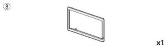 KENWOOD DNR476S - Accessoires fournis pour l'installation - 8