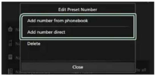 KENWOOD DNR476S - Prérglage de numérios de téléphone - 4