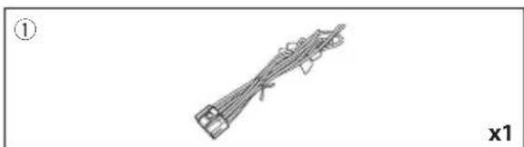KENWOOD DNR476S - Accessoires fournis pour l'installation - 1