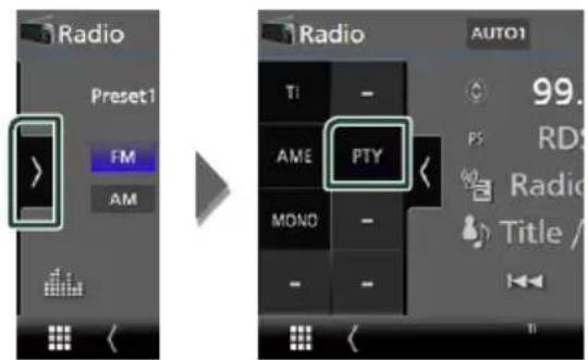 KENWOOD DNR476S - Recherche par type de programme (syntoniseur FM uniquement) - 1