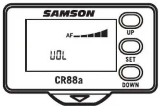 SAMSON Expedition XP310w - Einstellen der Empfängerluststärke - 1