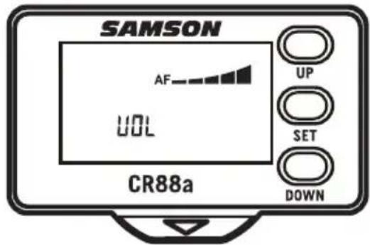 SAMSON Expedition XP310w - Setting the receiver volume - 1