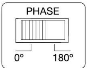 JBL MA704 - Selection de la phase du caisson de graves - 1